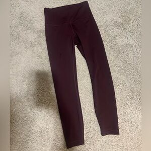 Lululemon Wonder Train High Rise 25” - Black Plum size 6